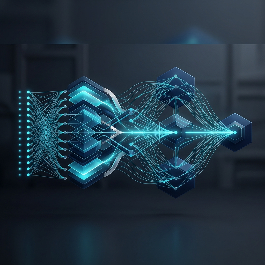 Sparse neural network routing input through a few active experts